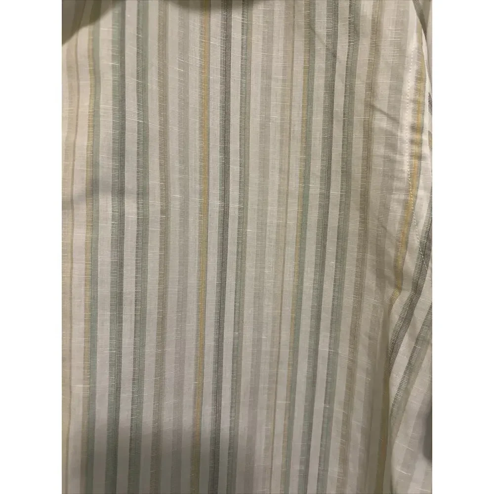 Banana Republic Shirt Mens Lg Striped Long Sleeve Button Up Slim Fit 16-16 1/2